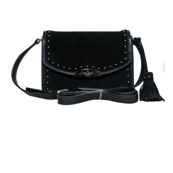 kate spade Handbags - Kate Spade suede studded Crossbody purse ￼